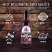 Poppamies Hot Bourbon BBQ Sauce - Ideal for Grilled Food & Burgers - Spiciness Level 6/10 - 410g - Buy Online on GoSupps.com