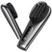 Llano Portable Cordless Hair Straightener Brush No Blowing Air and Not a Hot Air Brush 100 Million Negative Ions Enhance Smoothing and Straightening for Effortless Styling On The Go (Drak Gray)