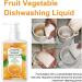 Fruit & Vegetable Dishwashing Liquid 150ml Household fruit and vegetable dishwashing liquid Organic Fruit And Vegetable Cleaner Dish Detergent Liquid Removes Dirt Impurities and Grease (1PC) - Buy Online on GoSupps.com