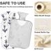 Naanle Polka Dots Anchor Hot Water Bottle - 2L Large Transparent Heat & Cold Therapy for Pain Relief | Ideal for Bed Hands & Feet - Buy Online on GoSupps.com