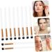 Hemoton 10pcs Makeup Brush Eyeshadow Brush Concealer Brush Makeup Eye Brush White Wooden Handle - Buy Online on GoSupps.com