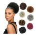 Hair Bun Hairpiece for Women Afro Puff Drawstring Ponytail Extension for Black Women Short Synthetic Hair Bun Curly Chignon Clip in Kinky Curly Drawstring Hairpiece Extensions Hair Chignons(30)