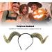 Shop Halloween Horn Headband | Adjustable Sheep Ears Cosplay Headband for Costume & Photo Props - Buy Online on GoSupps.com
