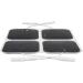 2x2 Premium Re-Usable Self Adhesive Electrode Pads for TENS/EMS Unit - Fabric Backed with Premium Gel - Latex Free (20 Pack) - Buy Online on GoSupps.com
