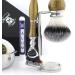 Men's Shaving Kit - 5 Edge Razor Synthetic Badger Hair Brush Bowl Soap & Stand | Perfect Gift for Men - International Shipping Available - Buy Online on GoSupps.com