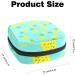 Pineapple Heart Pattern Menstrual Pad Storage Bag - Portable Sanitary Pouch for Teen Girls & Women - Color 5 - Buy Online on GoSupps.com