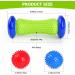 Foot Roller Massage Spiky Ball for Relief Plantar Fasciitis and Reflexology Massager for Deep Tissue Acupresssure Recovery for Relax Foot Back Leg Hand Tight Muscle 1 roller and 2 Spiky Balls 1.blue - Buy Online on GoSupps.com