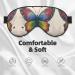 SSIMOO Rainbow Butterfly Print Eye Mask - Ultra-Soft Light-Blocking for Restful Sleep | International Shipping - Buy Online on GoSupps.com