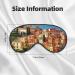 Beautiful Italy Print Soft Eye Mask | Sleep Mask for Men & Women | Travel Comfort & Relaxation - Buy Online on GoSupps.com