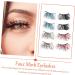 minkissy 3d Stickers 8 Pairs Fake Eyelashes Makeup Eye Stickers Cosplay Party Eyelashes Eye Lashes Extension Tools Thick Cross Eyelashes Puffy Stickers Lash Tool Halloween False Eyelash 3 - Buy Online on GoSupps.com