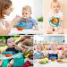 Baby Gyroscopic Bowl | Anti-Spill Toddler Feeding Bowl with Handle | Blue - Buy Online on GoSupps.com
