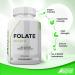 Folate 1000mcg (L-Methylfolate) 120 Capsules - 5-MTHF Active Folic Acid/Vitamin B9 - Buy Online on GoSupps.com