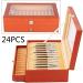 Pen Display case 3-Layer Fountain Pen Display Box 36 Slot Pen Storage Box PU Leather Glass Cover Modern Fashion Fountain Pen Collection Box Display Gifts Available in Two Options (Color : 36 Slot 36 Slot Orange - Buy Online on GoSupps.com