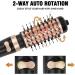 DAILYLIFE Rotating Hair Dryer Brush Set - 2-in-1 Ionic Hot Air Spin Brush with 1.5" & 2" Brushes | Perfect for All Hair Types - Buy Online on GoSupps.com