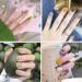 NICENEEDED 12 Sheets Nail Art Stickers Strips Self-Adhesive Full Wrap Nail Polish Stickers Manicure Decoration Kit With 1Pc Nail File For Women Girls Nail DIY(Style 5) - Buy Online on GoSupps.com