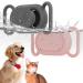 Waterproof silicone protective cover for Galaxy SmartTag2 2 pieces for dogs and cats anti-loss scratch-resistant accessories protective cover for Samsung Galaxy Smart Tag2 (gray / pink) gray / pink