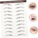 FOMIYES 42 Pcs Eyebrow Stickers Black Stickers Brow Shaper -like Eyebrows Stickers Tool Bionic Miss - Buy Online on GoSupps.com