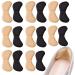 8 pairs of heel cushions Pad Heel Heel Liners comfortably for non -slip shoes self -adhesive insoles for foot care 8 pairs black & meat -colored