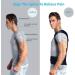 Female Male Posture Corrector Adjustable Magnetic Back Support Nylon Elastic Shoulder Back Brace Corset Back Belt (Color : Black Size : Medium) Blue Large - Buy Online on GoSupps.com