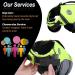 Vivaglory Dog Life Jacket - Adjustable & Durable Buoyancy Vest for Small Dogs | Neon Yellow | 48-58 cm Chest - Buy Online on GoSupps.com