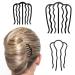 WLLHYF 3 PCS Hair Fork Clip Hair Side Combs U Shaped Messy Updo Bun Hair Pin Teeth Pins Stick Vintage Meatball Hair Styling Tool Accessories for Women Girls