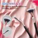 Buy Multifunctional Mascara Brushes for Eyelashes & Eyebrows - Angled Fan Shaped Eye Makeup Tools for Perfect Lash Separation - Buy Online on GoSupps.com