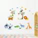 Decowall DW-1206 Wild Jungle Animals Wall Stickers for Kids - Peel and Stick Removable Decals for Nursery, Bedroom, Living Room - Buy Online on GoSupps.com