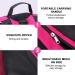 Roller Skate Bag - Premium Oxford Cloth Shoulder Carry Case for Ice, Roller, and Inline Skates - Breathable Triangle Design - Pink - Kids and Adults - Buy Online on GoSupps.com