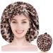 Satin Bonnet Satin Hair Bonnet Hair Caps For Sleeping Satin Bonnet For Curly Hair Sleeping Bonnet For Curly Hair Brown Large