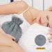 Hot Water Bottle with Cover 2L Large Capacity Premium Natural Rubber Hot Water Bag Soft Fleece Cover - Helps Provide Warmth and Pain Relief Great Gift Ideal for Parents Children 1Pcs Grey 1 - Buy Online on GoSupps.com
