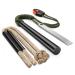 Terdemor Fire Starter for Campfires, The Professional Survival Kits Including a 5" Ferro Rod and Two 12" Nature Dry Tinder Wax Impregnated Hemp Rope