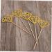 100pcs Wedding Birthday Diamond Decor Cake Insert Card Golden medium - Buy Online on GoSupps.com