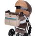 LCP Kids Stylish Diaper Bag PARIS | Waterproof Changing Mat & Stroller Holder | Ideal Weekender in Cream - Shop Now! - Buy Online on GoSupps.com
