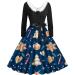 Shop Dark Blue Christmas Dress for Women - Slim Fit Mini & Sweatshirt Styles with Moose & Snowflake Prints - Buy Online on GoSupps.com