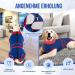 Eyein Dog Bodysuit: Soft Breathable Post-Op Wound Protection Onesie for Dogs - Zipper & Belt E-Collar Alternative (Red/Blue Medium) - Buy Online on GoSupps.com