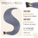 Runature Gray Blue I-Tip Real Hair Extensions - 50cm 25g Bonding Keratin Hair Recovery - Premium Quality Gray Blue Bonding Extensions - Buy Online on GoSupps.com
