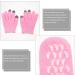 FRCOLOR 1 Set Moisturizing Gel Socks Gloves Hard Feet Rough Heel Hand Socks Gloves Set Full Finger Softening Gloves for Women Ladies Pink - Buy Online on GoSupps.com