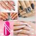 1638-Piece French Nails Template & 36 Sheet Self-Adhesive Stencils - DIY Gel Nail Art & Tip Guides - Buy Online on GoSupps.com