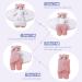 FUNUPUP Baby Hooded Swaddle Blanket - Plush Bear Wrap for Boys and Girls (3-6 Months Pink) - Buy Online on GoSupps.com