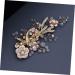 FRCOLOR Wedding wedding zircon Miss side clip headgear pearl pearl clips for hair hair clips Mori Department hair barrettes bridal hairpin crystal Crystal - Buy Online on GoSupps.com