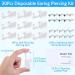 10 Pack Disposable Self Ear Piercing Kit- Evatage Home Piercing Gun with Stainless Steel Studs - Beginner Friendly - Buy Online on GoSupps.com