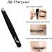 5Pcs Tweezers Set - Eyebrow Grooming Kit with Curved Stainless Steel Scissors Spoolie Eyebrow Brush in Black Case - Eye brow Kit for Men and Women - Buy Online on GoSupps.com