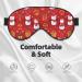 Xmas Gift Snowman Print Sleep Eye Mask | Soft Unisex Eye Shade for Travel Yoga & Shift Work - Buy Online on GoSupps.com