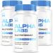 (3 Pack) Alpha Labs Alpha Labs Capsules AlphaLabs Alfa Labs Alpha Labs Max Performance Advanced Formula Alpha Labs Alpha Strenght Labs Alpha Lab Alfa Labs Capsules 180 Capsules for 3 Months