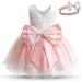 NNJXD Baby Girls Flower Princess Birthday Party Dress 648 Pink-a 6-12 Months