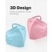Dolce Calma KN95 Face Mask 25 Pack - Individually Wrapped, 5-Ply Multicolor Masks for Men and Women | Adjustable Nose Clip & Flexible Earloop - Buy Online on GoSupps.com