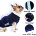 Hjumarayan Dog Jacket | Lightweight Reflective Vest for Small Dogs | Comfortable Stretchy Dog Coat in Dark Blue - Buy Online on GoSupps.com