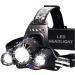 DanForce Headlamp. USB Rechargeable LED Head Lamp. Ultra Bright CREE 1080 Lumen Headlamp Flashlight + Red Light. HeadLamps for Adults, Camping, Outdoors & Hard Hat Light. Zoomable IPX54 Headlight Pluto