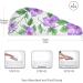 Purple Flowers & Green Leaves Hair Towel 2 Pack | Super Absorbent Quick Dry Turbans for Women & Girls - Buy Online on GoSupps.com