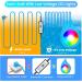 Premium 10W RGB Dimmable LED Pool Lighting Underwater Headlight with App Control for Steel Frame & Wall Pools IP68 Waterproof 8m Cable - Buy Online on GoSupps.com